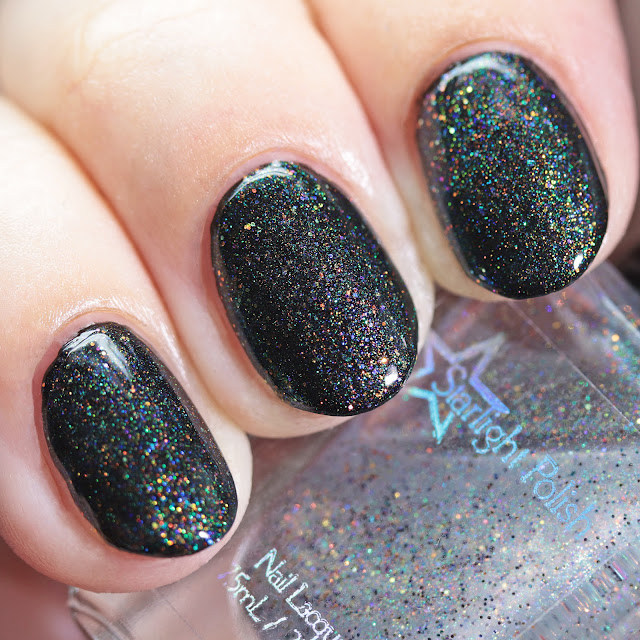 Starlight Polish Phantasmal Chimera Wishes over black