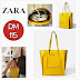 ZARA Shopping Bag (Yellow, Pink & Black)