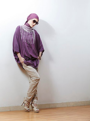 http://muslimmfashion.blogspot.com/, lady Fashion Batwing Blouse