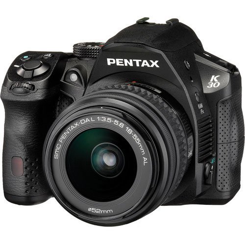 Pentax K-30 Weather-Sealed 16 MP CMOS Digital SLR with 18-55mm Lens (Black)