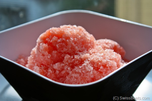 fresh watermelon granita