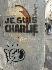 Paris street art graffiti Je Suis Charlie 