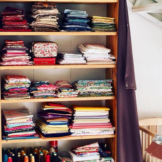 Fabric shelves