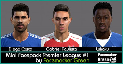 PES 2013 Mini Facepack Premier League #1 by Facemaker Green