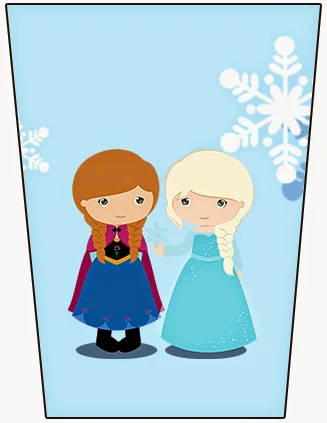 Frozen Babies in Christmas Free Printable Candy Bar Labels.