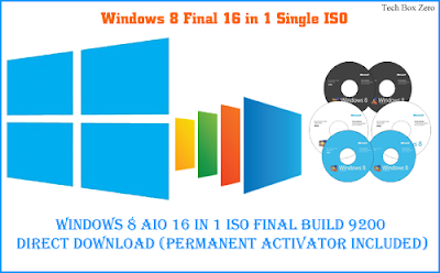 Windows 8 AIO 16 in 1 ISO FINAL Build 9200 Direct Download ...