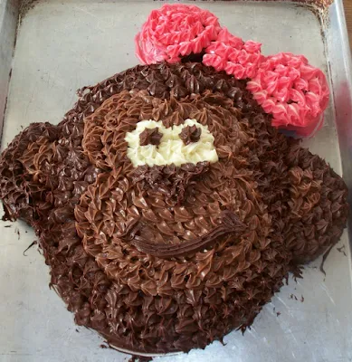 monkey birthday cake