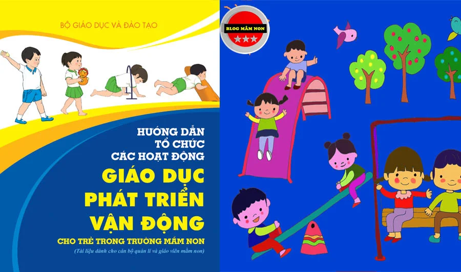 Bài tập phát triển thể chất cho trẻ mầm non: Chuyển bóng đến đích (Trẻ 4 đến 5 tuổi)