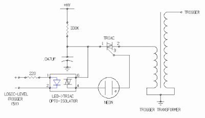 Trigger - Opto-isolated logic level trigger for general strobe applications Schematic