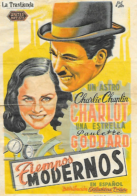 Programa de Cine - Tiempos Modernos - Charles Chaplin - Paulette Goddard