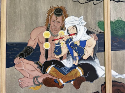 Arte gay Japão, Ikemen Kanno Emaki (Scroll of Handsome and Sensual Men) by Ryoko Kimura, Kokujoji Temple in Niigata Prefecture
