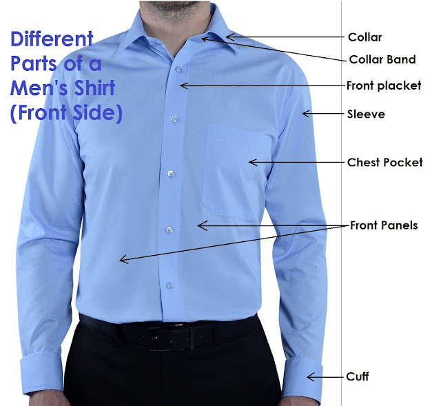 Men's shirt parts