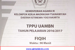 Soal TPPU UAMBN MTS DIY 2017 – Fiqih