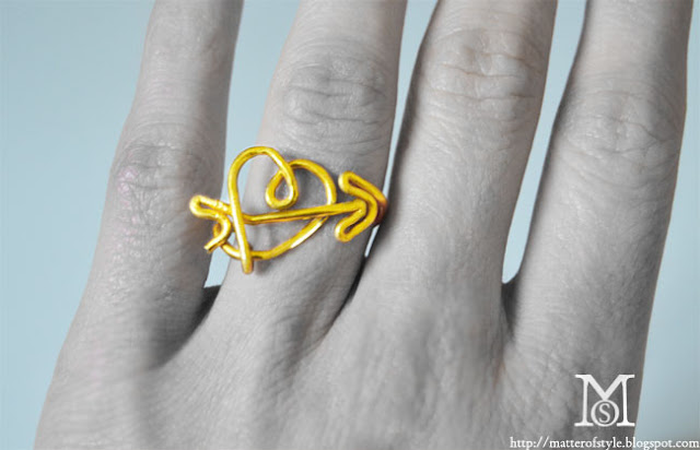 love ring, diy, fashion diy, my diy, valentine's diy gift idea, gift idea, ring diy, metal wire, jewelry diy, tutorial