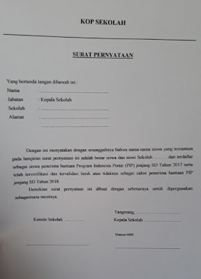 surat pernyataan