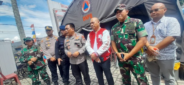 Kapolda  Irjen Panca Putra Kunjungi Korban Gempa di RSUD Tarutung