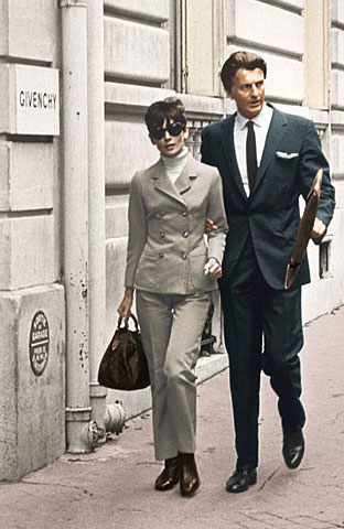 Audrey Hepburn and Givenchy in the 1970's