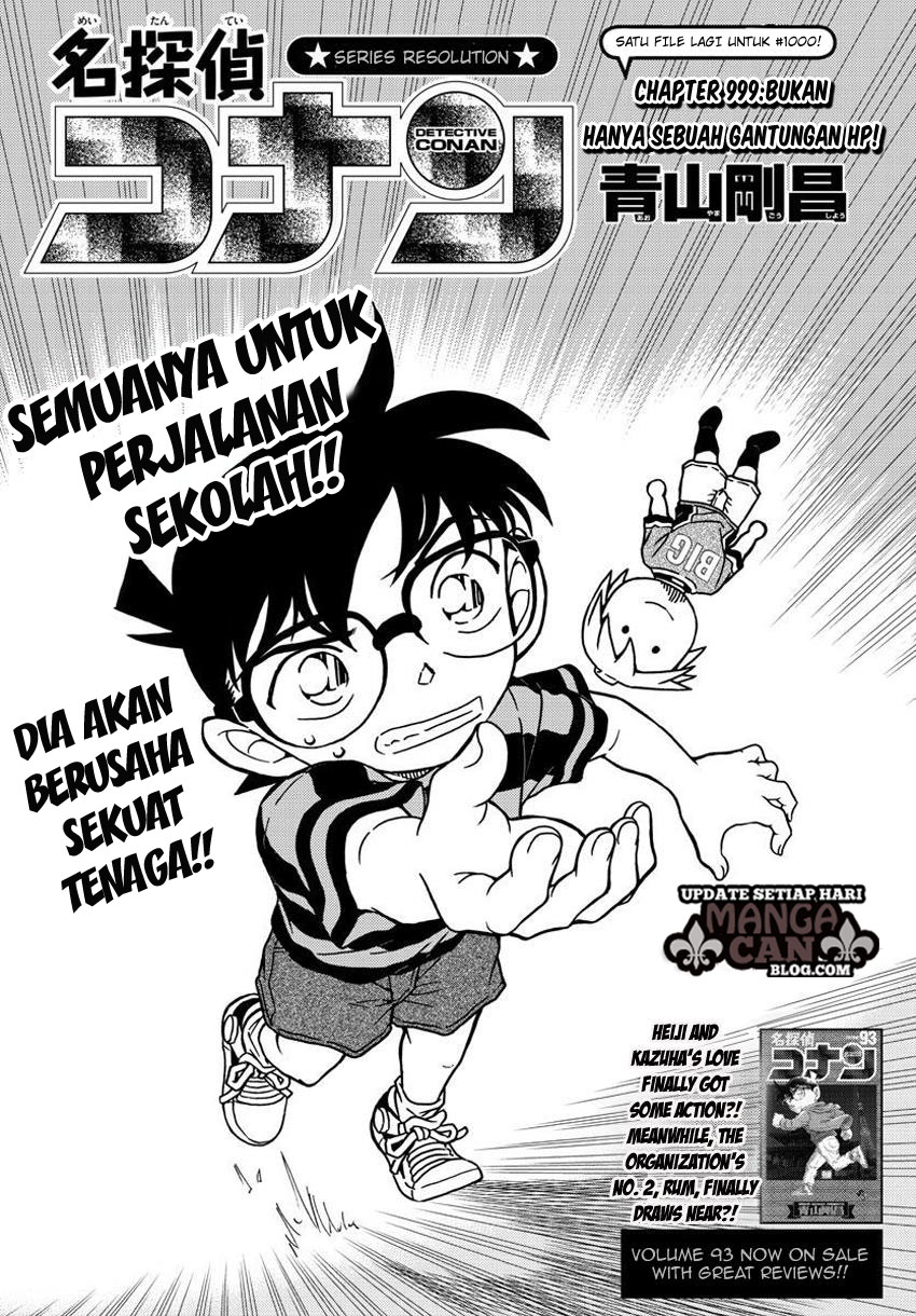 Detective Conan Chapter 999 Terbaru-Bukan Hanya Sebuah Gantungan HP!