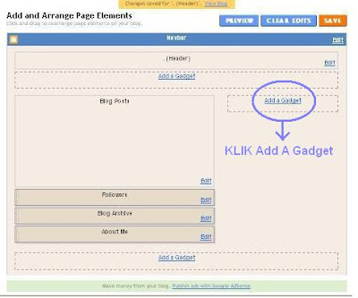 cara membuat widget blog