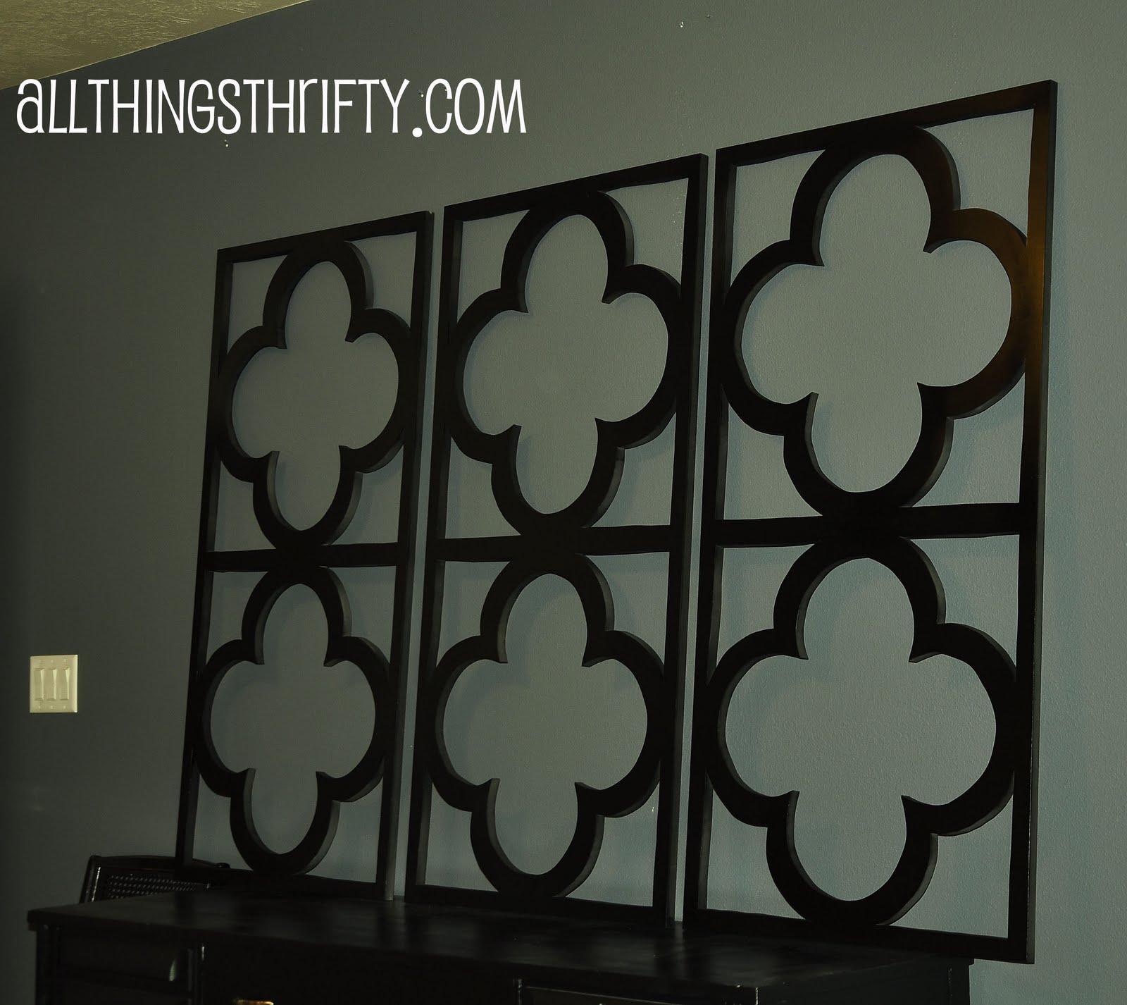  Tutorial  Quatrefoil DIY Decorative Wall  Art 