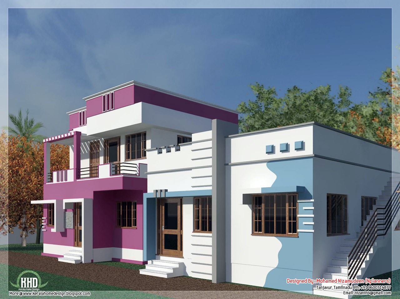  Tamilnadu  model home  desgin in 3000 sq feet Kerala home  