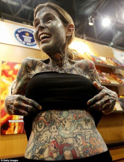 the most tattooed woman in