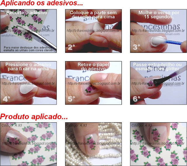 1000+ ideias sobre Adesivos De Unhas no Pinterest Unha com joia 