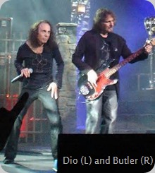 Geezer Butler and Ronnie James Dio