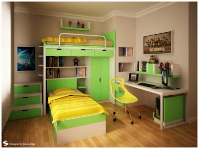 Ideias para decorar um quarto de adolescente num estilo moderno.