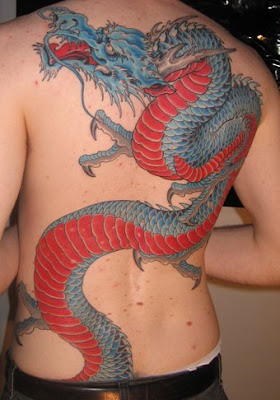 The Dragon Tattoo Back body Picture