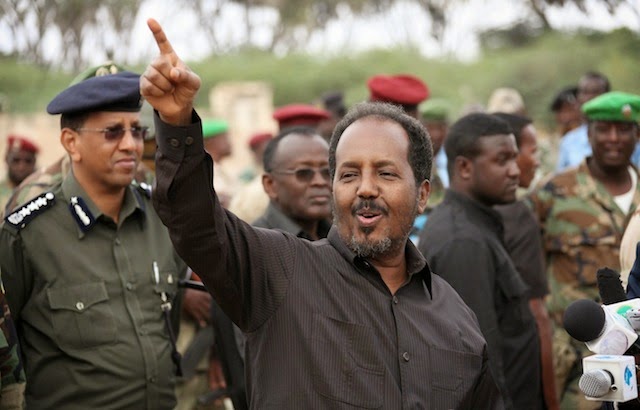 Madaxweyne Xasan Sheekh iyo wafdi balaaran oo gaaray magaalada Baydhabo