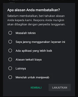 Cara membatalkan berlangganan Trial Psiphon Pro