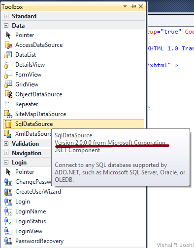toolbox version tooltip