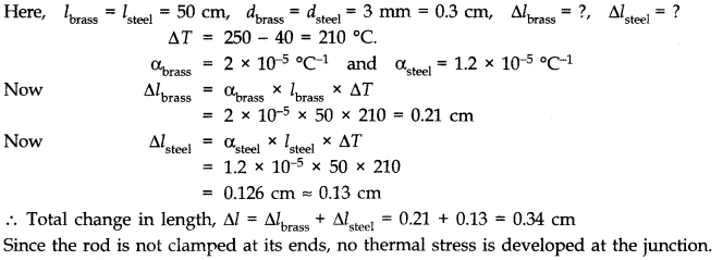 Solutions Class 11 Physics Chapter -11 (Thermal Properties of matter)