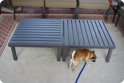 metal outdoor coffee table