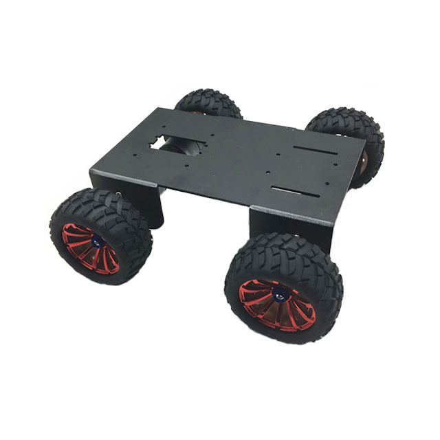 DIY A-18 4WD Smart Robot Car Chassis Kit For Arduino Raspberry Pi 