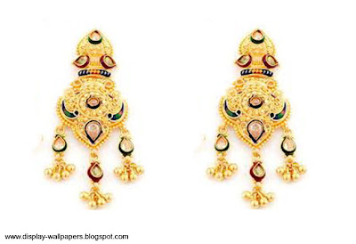 Pure Gold Earrings Designs For Girls