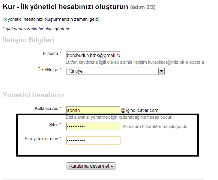 Google Apps Sunucu Hatası - Domain Yönlendirme 