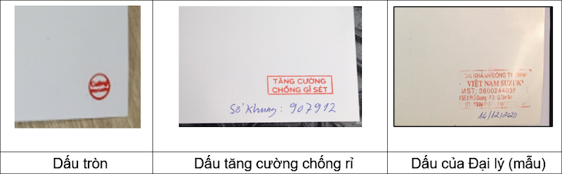 Để nhận biết xe đã được thực hiện tăng cường chống rỉ sét, khách hàng có thể kiểm tra con dấu đóng ở trang cuối sổ bảo hành