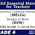 DepEd Essential Materials for Teachers in GRADE 4 (MELC, BOW, TG)