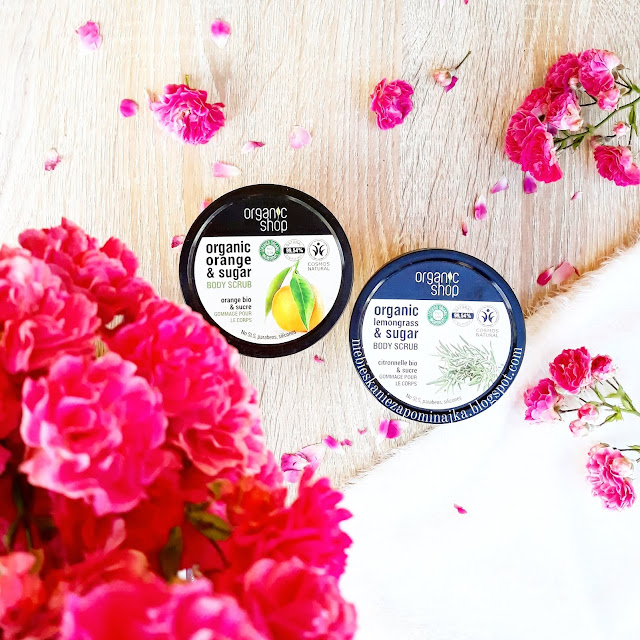 Peelingi do ciała z Organic Shop - "Prowansalska trawa cytrynowa" i "Sycylijska pomarańcza"