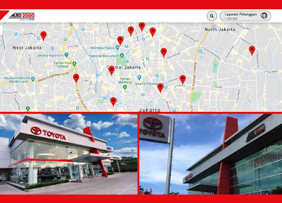 lokasi dealer dan bengkel Toyota auto2000 terdekat di Jakarta