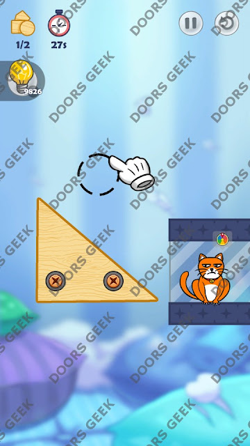 Hello Cats Level 107 Solution, Cheats, Walkthrough 3 Stars for Android and iOS