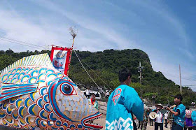 fish, shrine, parade, festival, Sanguacha, Henza, Okinawa, Japan