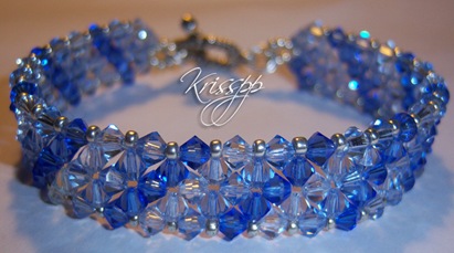 pulsera lineas azules