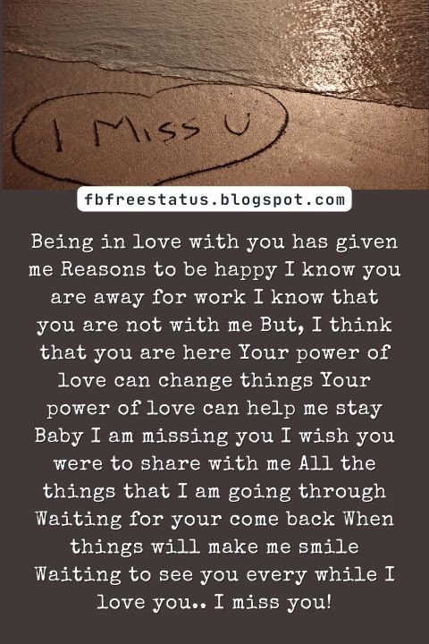 Missing You Poems For Husband