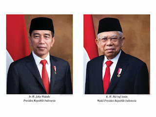 Foto Resmi Presiden dan Wakil Presiden Rl periode 2019-2024