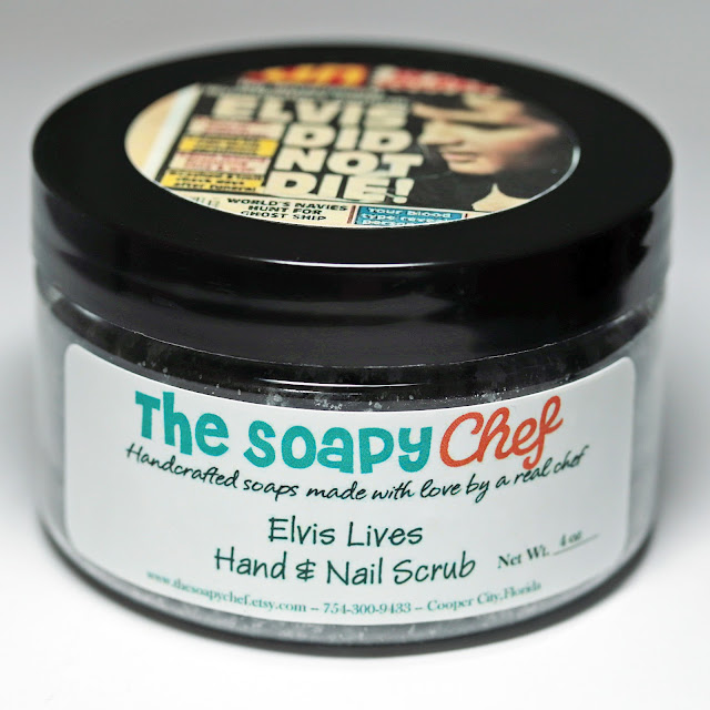 The Soapy Chef Elvis Lives Charcoal Snow Hand and Nail Scrub
