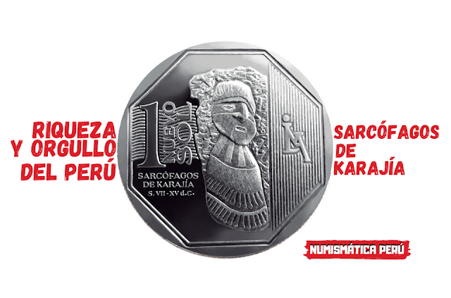 Moneda alusiva a los Sarcófagos de Karajía
