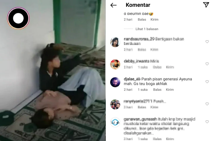 Video Viral Sepasang Remaja Tidur Berdua di Masjid Pancing Amarah Netizen: Gs teu boga akhlak